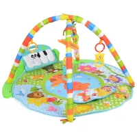 Covoraş pentru joc Moni Baby Piano Boy (696-R5) 0+/ Rotund/ Green