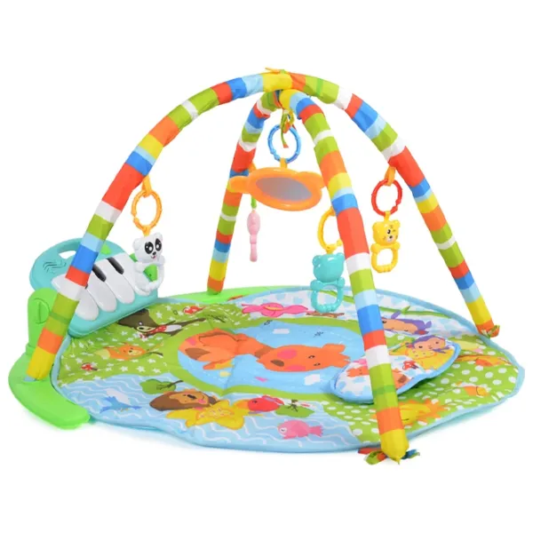 Covoraş pentru joc Moni Baby Piano Boy (696-R5) 0+/ Rotund/ Green photo 3