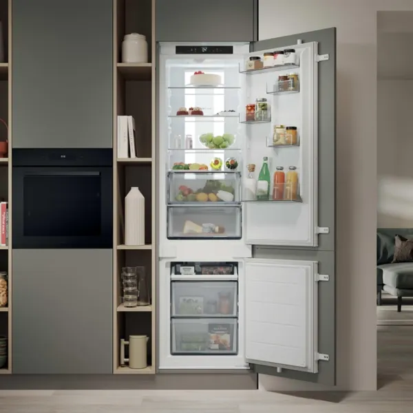 Frigider Candy CNBQT5519DW cu congelator jos 284 l / 193.5 cm / White photo 12