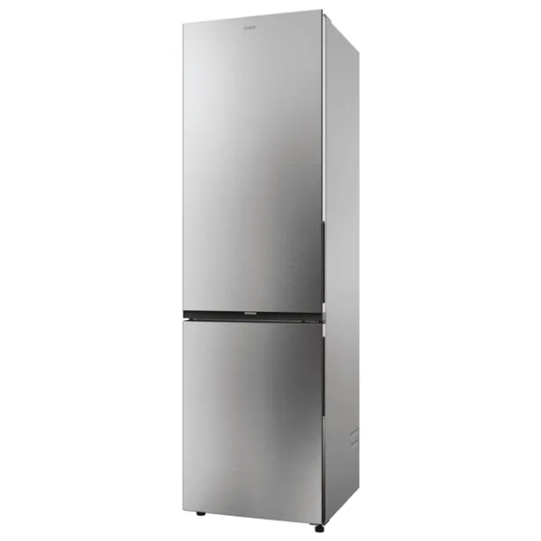 Frigider Candy CNCQ2T620EX cu congelator jos 409 l / 205 cm / Inox photo 5