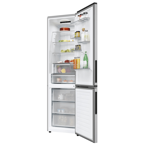 Frigider Candy CNCQ2T620EX cu congelator jos 409 l / 205 cm / Inox photo 6