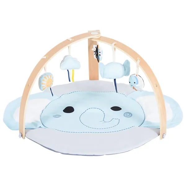 Covoraş pentru joc Moni Elephant (MT.235109) 0+/ Dreptunghiular/ Blue photo 1