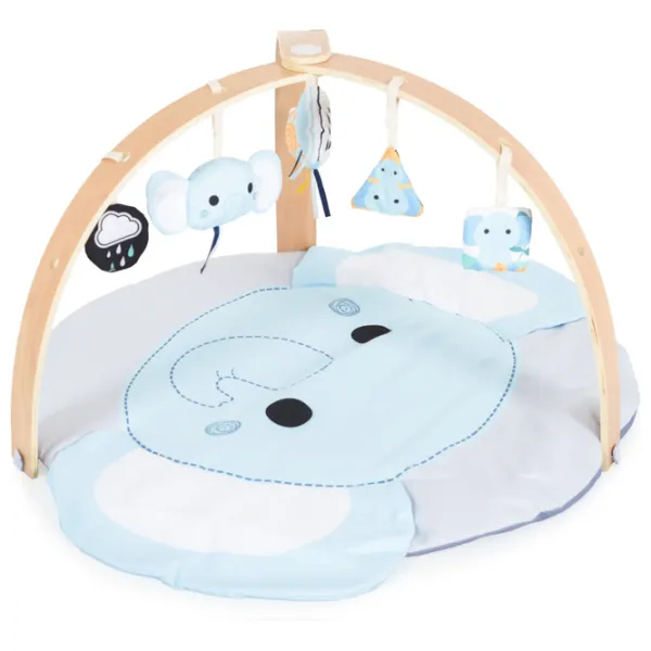 Covoraş pentru joc Moni Elephant (MT.235109) 0+/ Dreptunghiular/ Blue photo 2