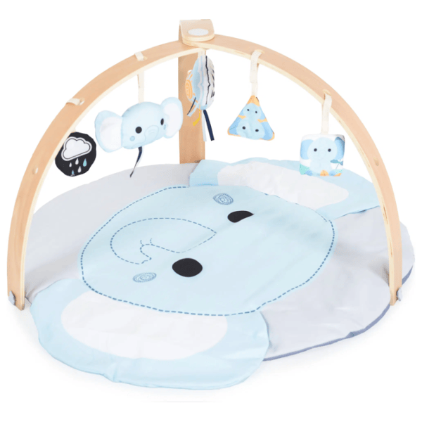 Covoraş pentru joc Moni Elephant (MT.235109) 0+/ Dreptunghiular/ Blue photo 2
