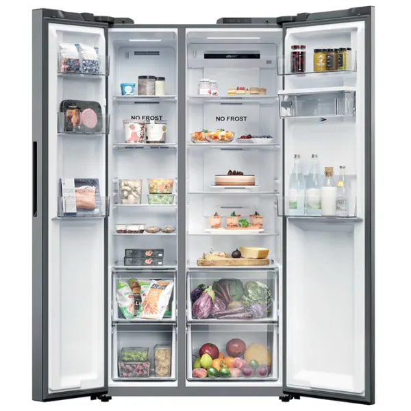 Frigider Candy CNSQ2T918EWX Side by Side 527 l / 177.5 cm / Inox photo 6