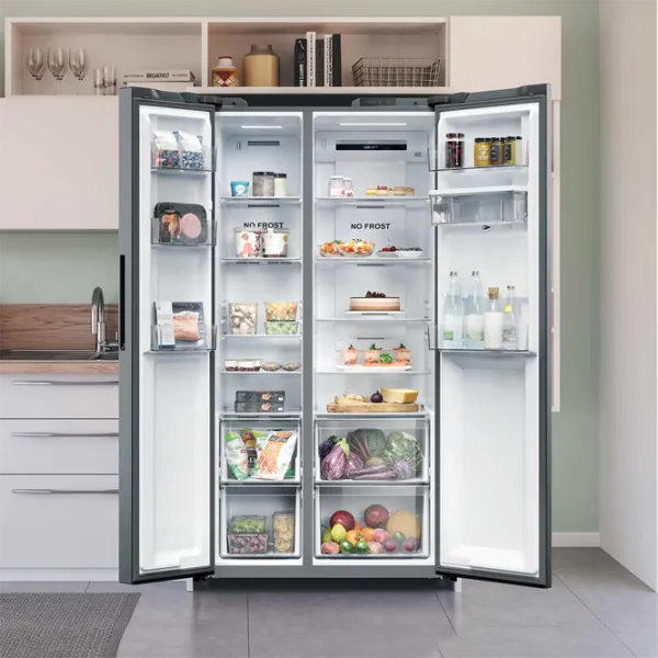 Frigider Candy CNSQ2T918EWX Side by Side 527 l / 177.5 cm / Inox photo 9