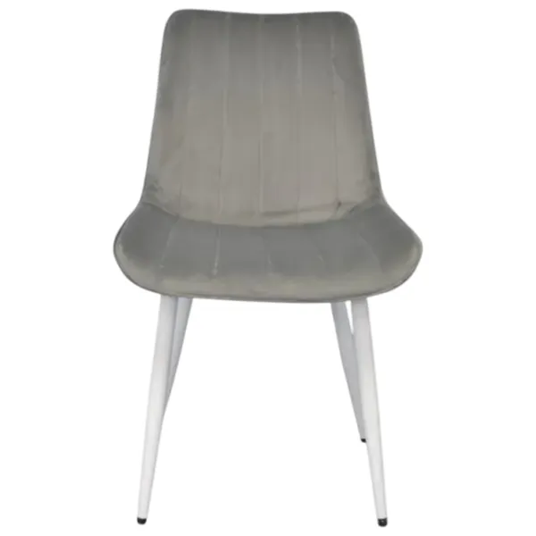 Set masă și scaune Evelin DT 533R Wh + 6 YTC-055Wh BLU-13 Ovală / PAL / Light Gray photo 6
