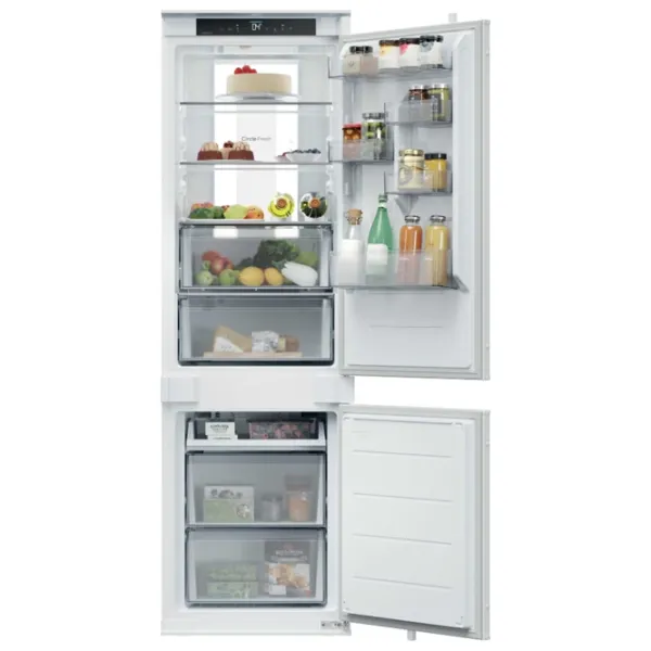 Frigider Candy CNBQT5518D cu congelator jos 251 l / 177.2 cm / White photo 3