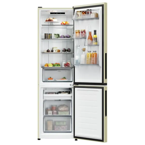 Frigider Candy CNCQ2T518EC cu congelator jos 279 l / 182.5 cm / Cream photo 3