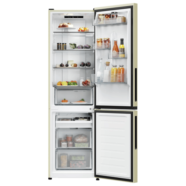 Frigider Candy CNCQ2T518EC cu congelator jos 279 l / 182.5 cm / Cream photo 3