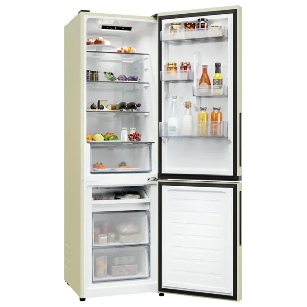 Frigider Candy CNCQ2T518EC cu congelator jos 279 l / 182.5 cm / Cream photo 4