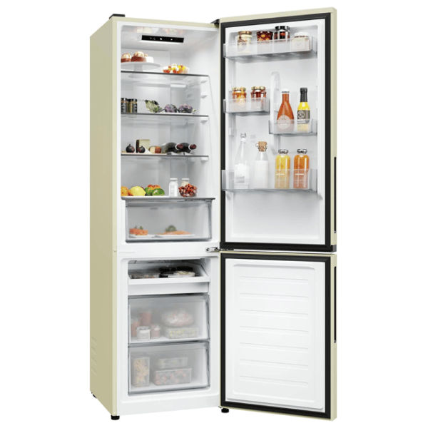 Frigider Candy CNCQ2T518EC cu congelator jos 279 l / 182.5 cm / Cream photo 4