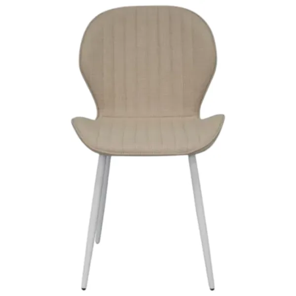 Set masă și scaune Evelin DT 402-5Wh + 4 YTC-064Wh BJORN-24 Rotundă / PAL / Light Beige photo 5