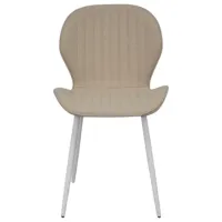 Обеденные стол со стульями Evelin DT 402-5Wh + 4 YTC-064Wh BJORN-24 Круглая / ДСП / Light Beige photo 5