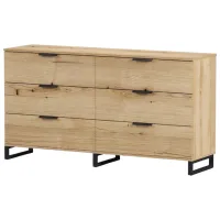 Comodă ML-Mobila LoftSpace 80 x 150 x 40 / PAL / Evoke Oak