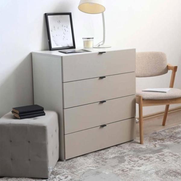 Comodă Fabrik Home Hardy 4 87 x 80 x 47 / MDF / Clay grey photo 2
