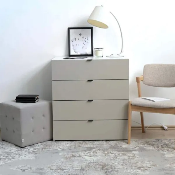 Comodă Fabrik Home Hardy 4 87 x 80 x 47 / MDF / Clay grey photo 5