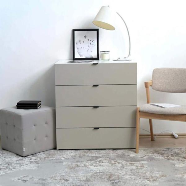 Comodă Fabrik Home Hardy 4 87 x 80 x 47 / MDF / Clay grey photo 5