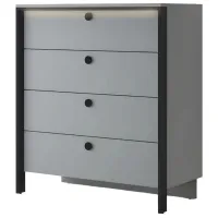 Comodă Fabrik Home Clay 4 112 x 100.4 x 50.2 / LPAL / Gray