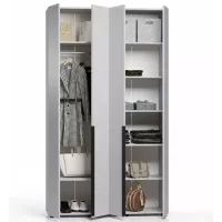 Dulap ML-Mobila Lira 4Д 160 x 50 x 240 / DSP / Gri deschis photo 2