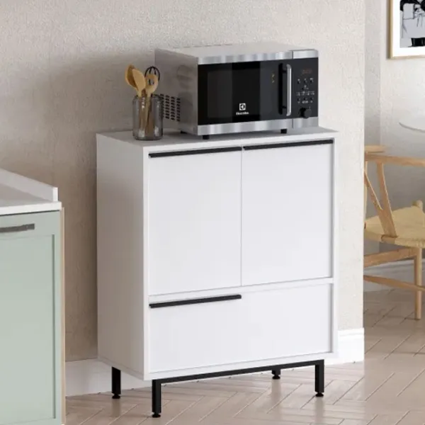 Kухонный шкаф Trendy ON8A-W White / ДСП photo 4