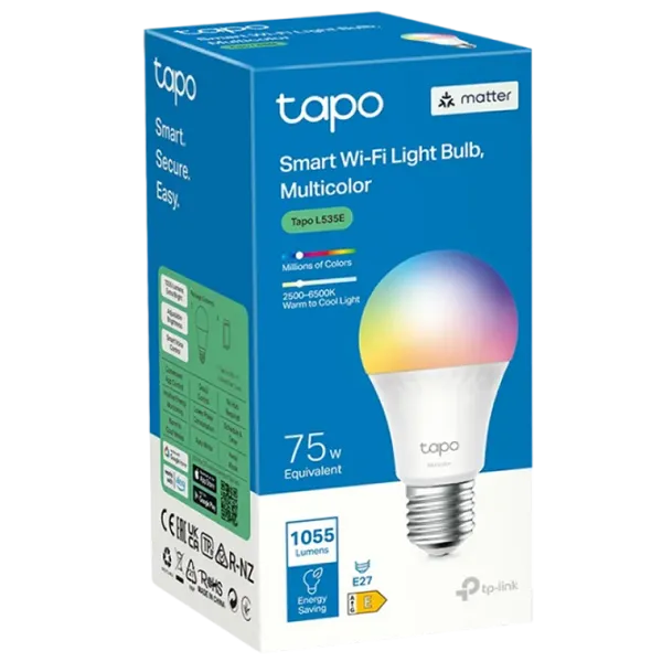 Set becuri LED TP-Link Tapo L535E  E27 / 8 W / 6500 K / / RGB photo 2