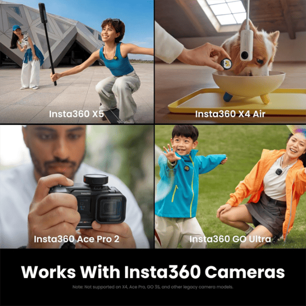 Микрофон Insta360 Mic Pro (1 TX + 1 RX) Черный photo 5