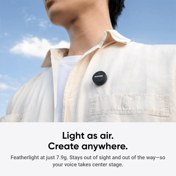 Микрофон Insta360 Mic Air (1 TX + 1 RX) Черный photo 3