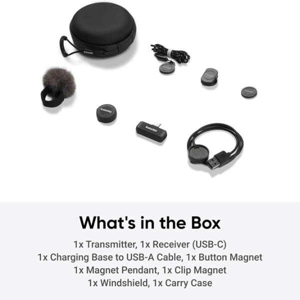 Микрофон Insta360 Mic Air (1 TX + 1 RX) Черный photo 10