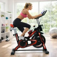 Bicicletă eliptică Arenasport Spinning Bike Tracțiune: / 120 kg / Black photo 5