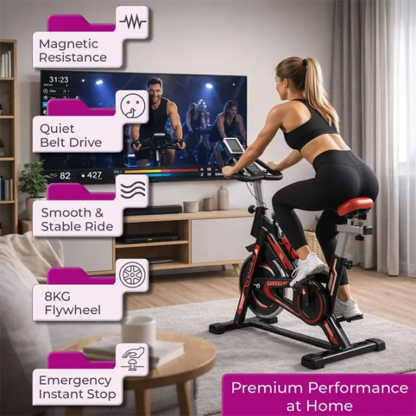 Эллиптический тренажер Arenasport Spinning Bike Привод: / 120 кг / Черный photo 7