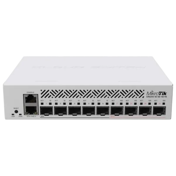 Коммутатор Mikrotik CRS310-1G-5S-4S+IN Серый photo 1
