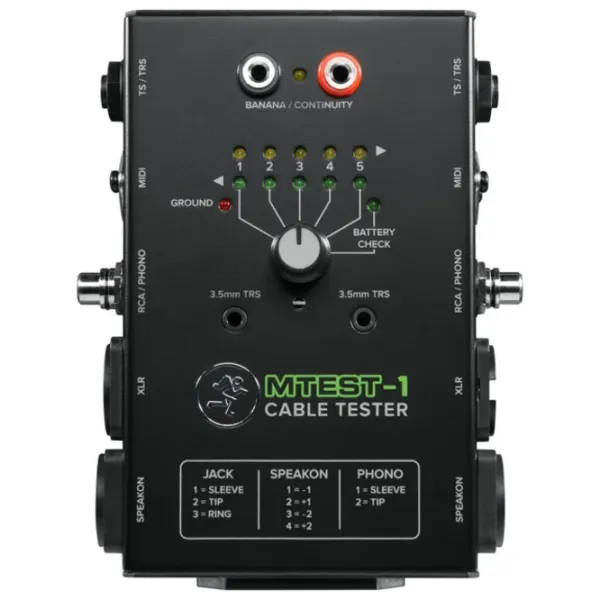 Tester pentru cabluri audio Mackie MTest-1  /  photo 2