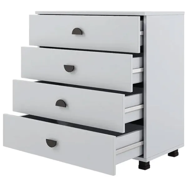 Comodă ML-Mobila Rio №9 81.5 x 80.2 x 40.2 / PAL / Gray photo 2