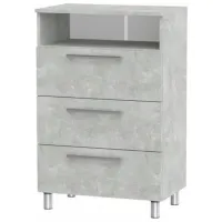 Comodă ML-Mobila 3 92 x 60 x 37 / PAL / Grey stone