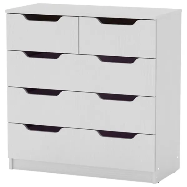 Comodă KompaniT 2+3М 82.8 x 81 x 38 / MDF / Grey stone photo 1