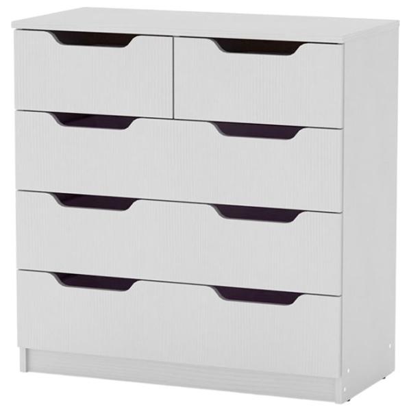 Comodă KompaniT 2+3М 82.8 x 81 x 38 / MDF / Grey stone photo 1
