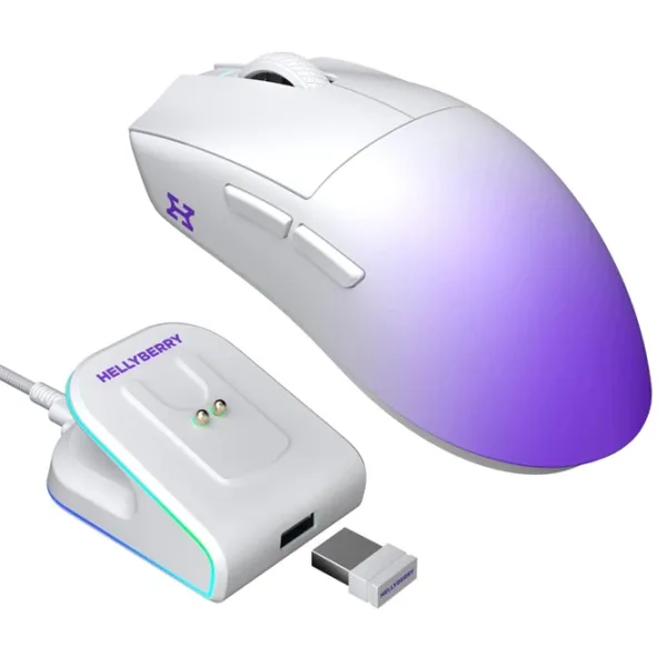 Мышь Hator Hellyberry HM47 PRO Radio / White Purple photo 3