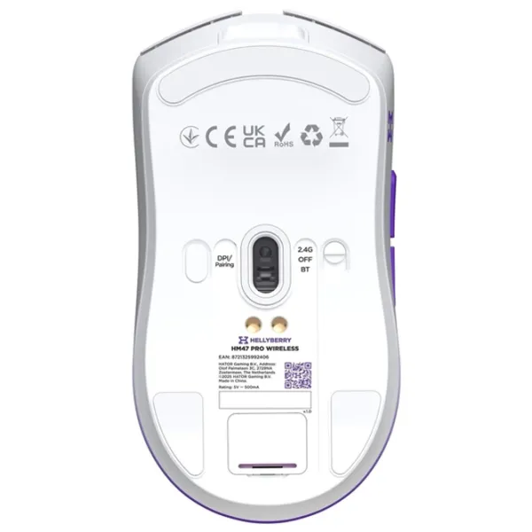 Мышь Hator Hellyberry HM47 PRO Radio / White Purple photo 8