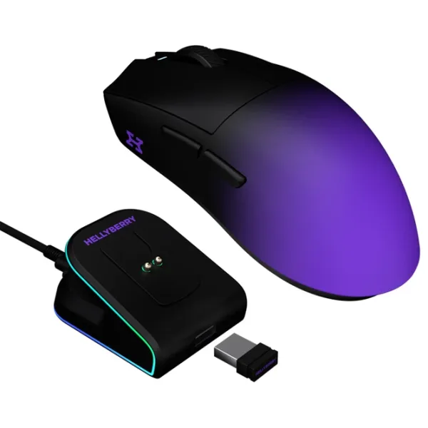 Мышь Hator Hellyberry HM47 PRO Radio / Black Purple photo 2