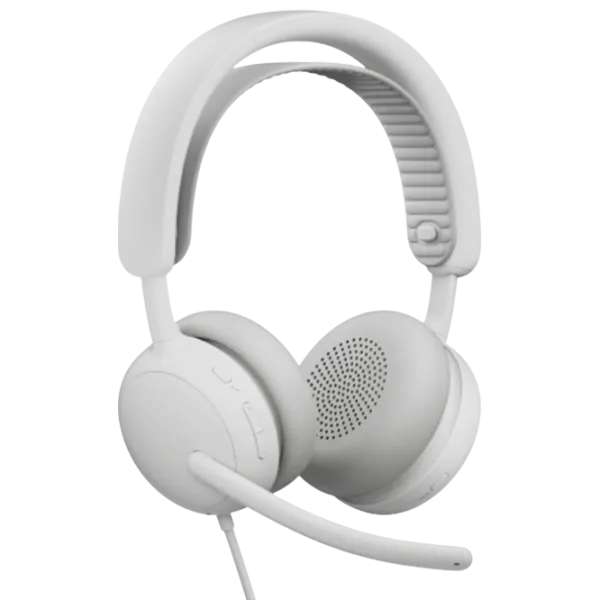 Căști Logitech ZONE Wired 2 White Cu fir/ Personal photo 3