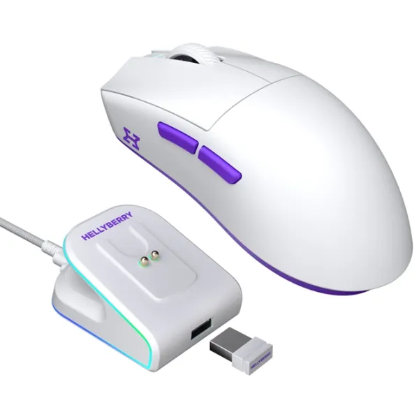 Мышь Hator Hellyberry HM47 Radio / White Purple photo 2