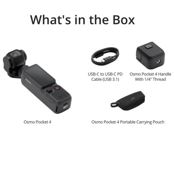 Экшн-камера DJI Osmo Pocket 4 Essential Combo 37 МП / 1545 мАч / Черный photo 8