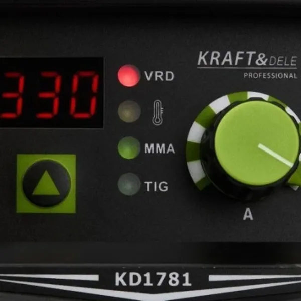 Сварочный аппарат Kraft&Dele KD1781 230 В ручная дуговая (MMA), аргонно дуговая (TIG) / Черный photo 6