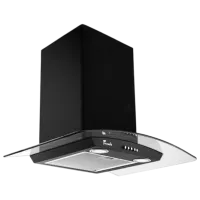 Hotă Tornado EVA 1200(90) Cupolă/ Black/ Inox
