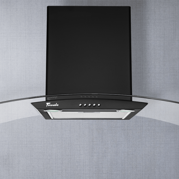 Hotă Tornado EVA 1200(90) Cupolă/ Black/ Inox photo 5