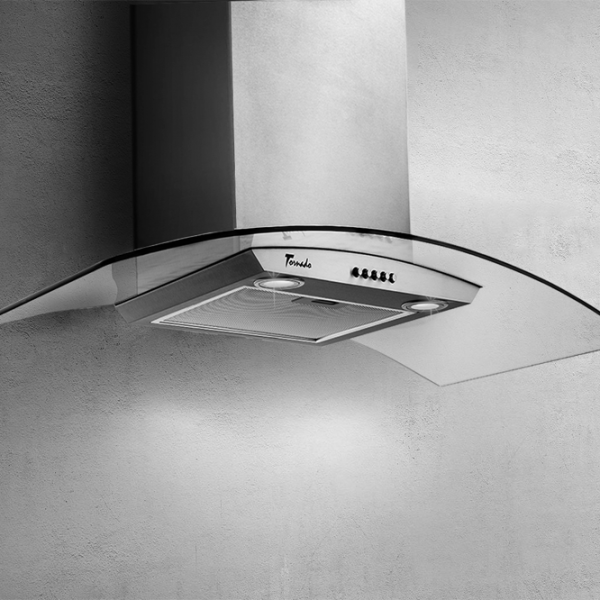 Hotă Tornado EVA 1200(90) Cupolă/ Inox/ Gray photo 4