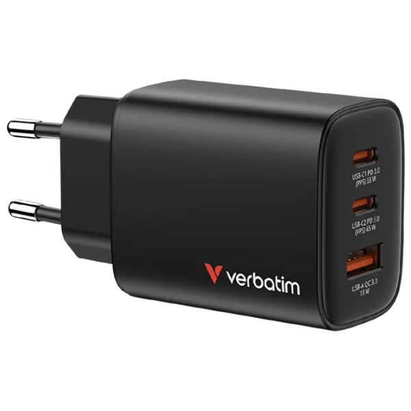 Сетевое зарядное устройство Verbatim Essentials   / Черный photo 1