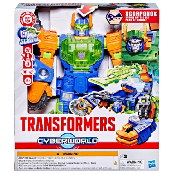 Фигурка Hasbro Transformers Scorponok Strike Battle 6+ / Синий photo 1