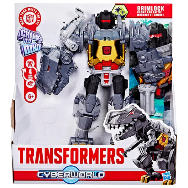 Figurină Hasbro Transformers Chomp & Battle Grimlock 6+ / Gray photo 1